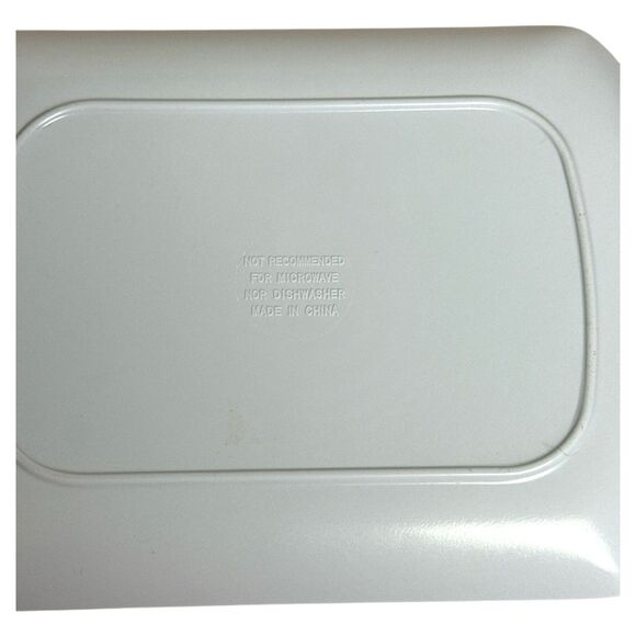 Donut ‘Coffee Time’ Melamine Plates Set/2 6.5×8.5″ Kitchen Fun - Picture 4 of 6